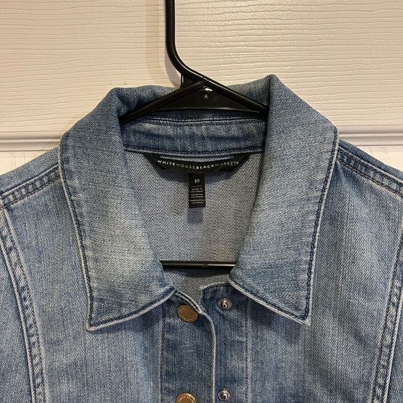 White House Black Market Denim Jacket - Picture 3 of 9
